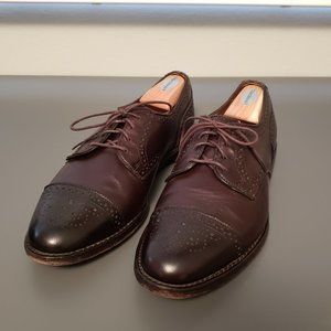ALLEN EDMONDS Derby Shoes in Brown, Men's Size 9.5, Width D - Medium